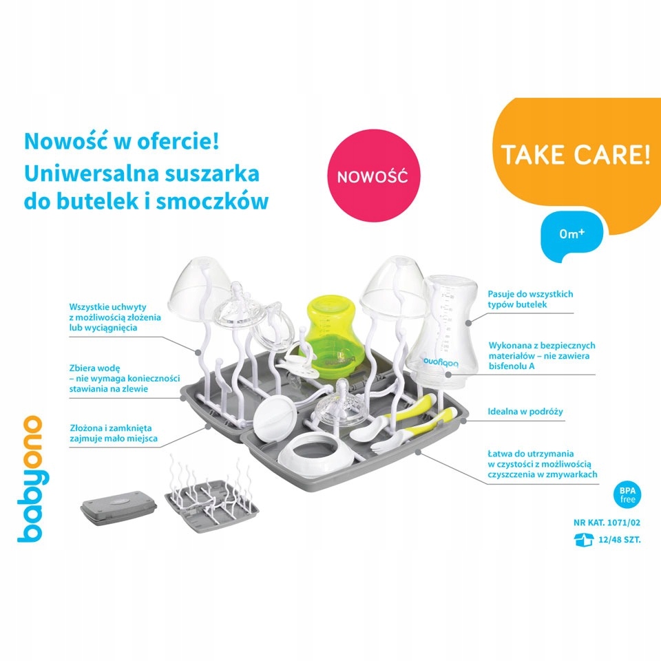 1071/02 Uniwersalna suszarka do butelek i smoczków Rodzaj ociekacz (suszarka)