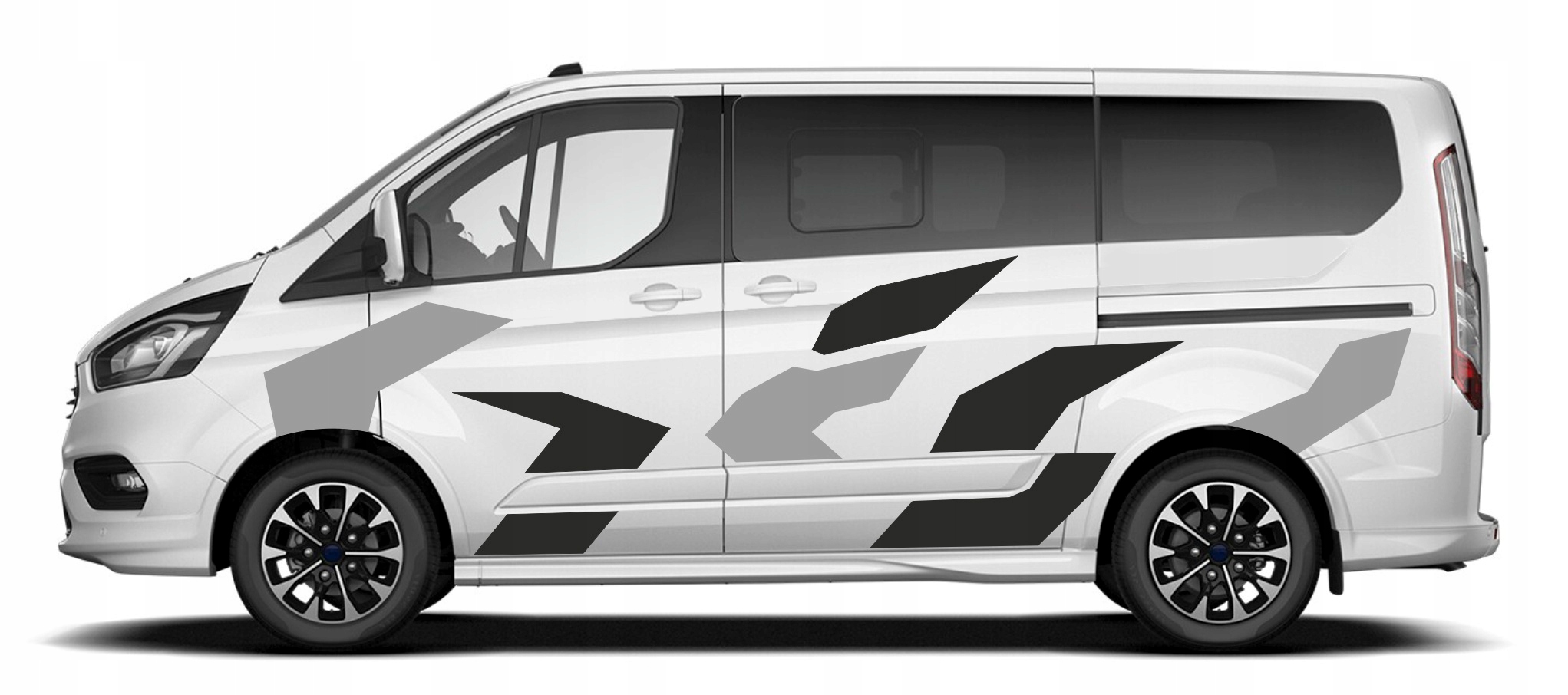 Naklejki na boki Ford Transit Custom CAMO