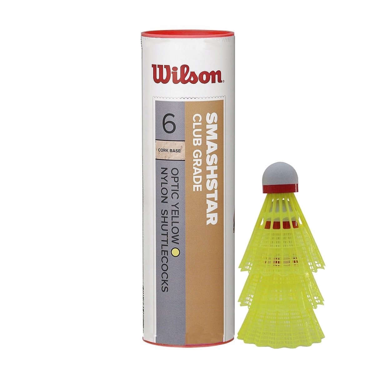 Lotki do badmintona Wilson Smashstar Żółte Szybkie 79 6 szt