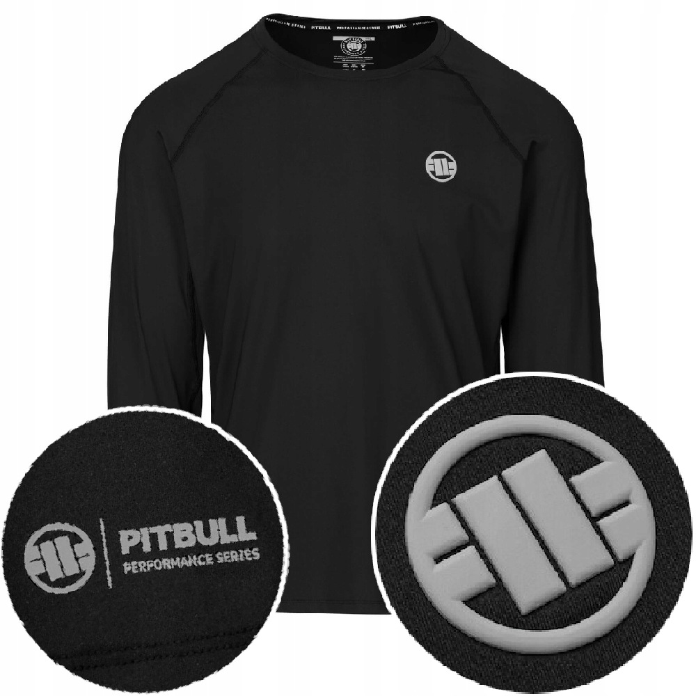 Męski Longsleeve sportowy Pitbull szybkoschnący oddychający Mesh Runway_xxl