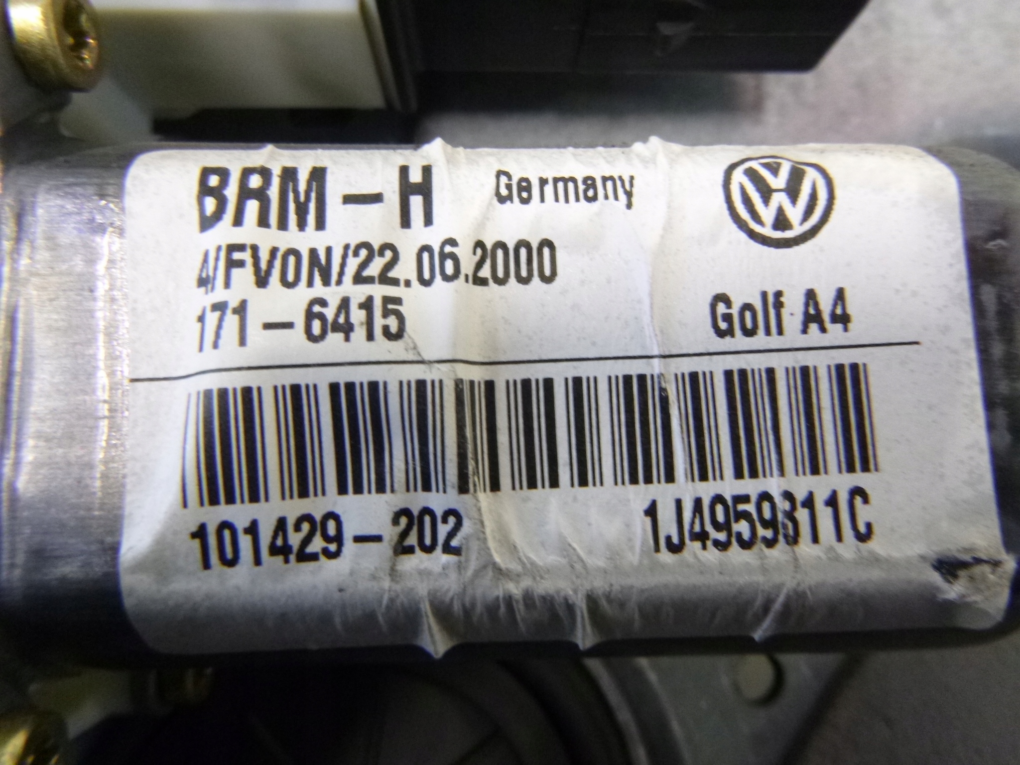 MÉCANISME VITRE ARRIÈRE GAUCHE VOLKSWAGEN BORA 2000R.