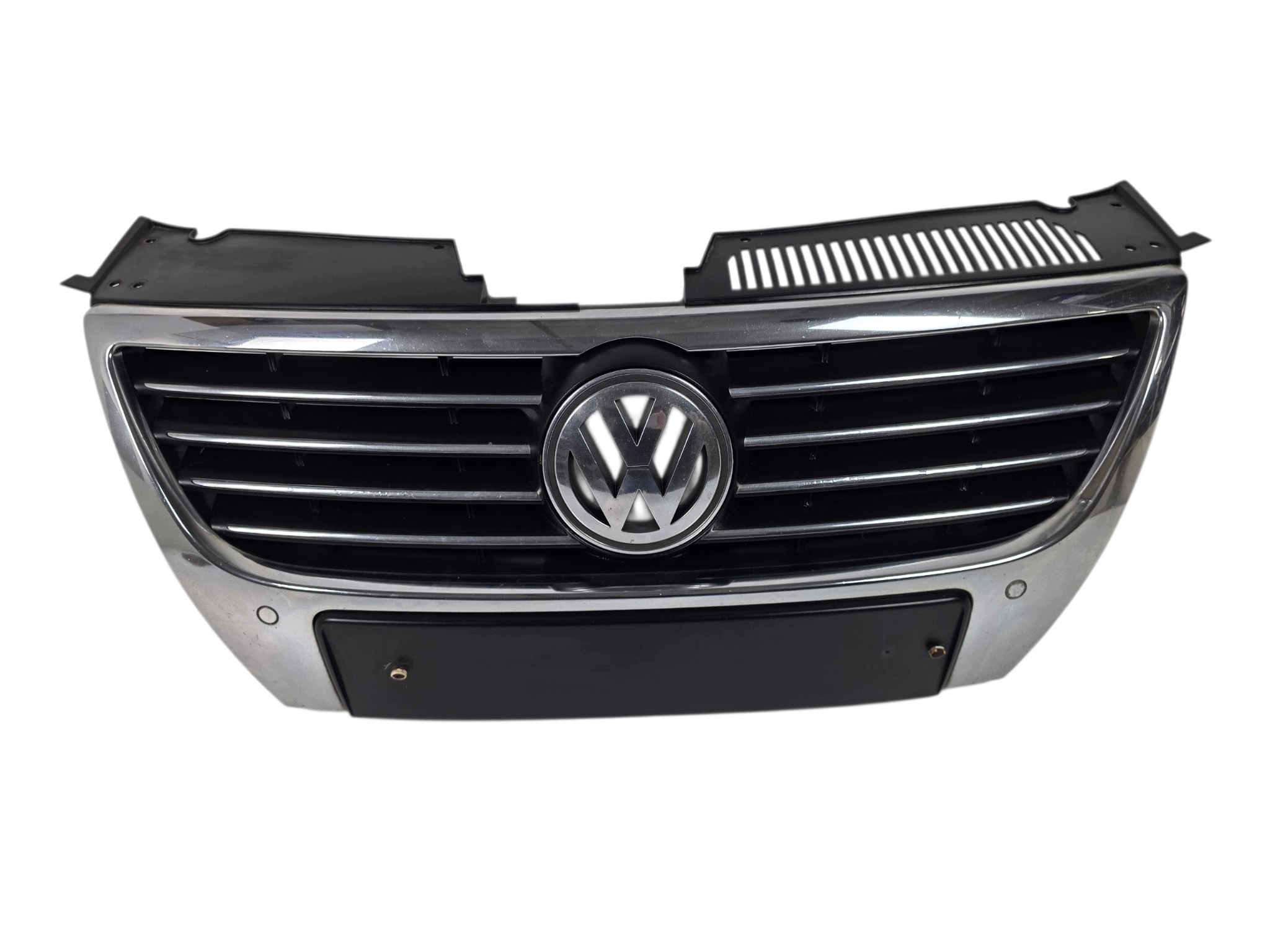 VW PASSAT B6 grille complete grill CHROM OK PDC (D) original. 3C0853651D
