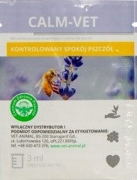 

Calm-vet Kontrolowany Spokój Pszczół 3ml pszczoła