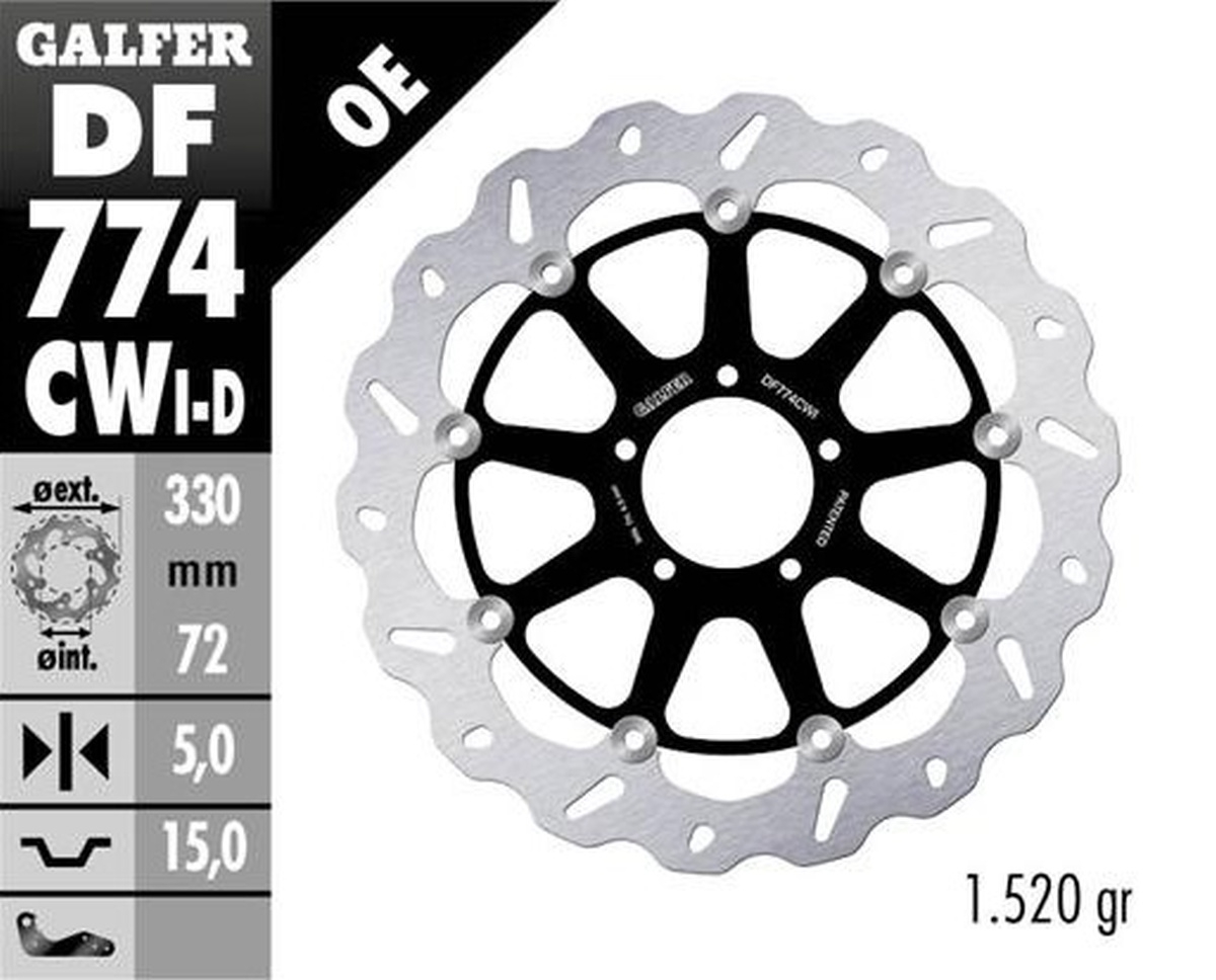 Galfer Predný Brzdový Kotúč Ducati 1098 '07-'08 1198S/R '09- 1103/1199/
