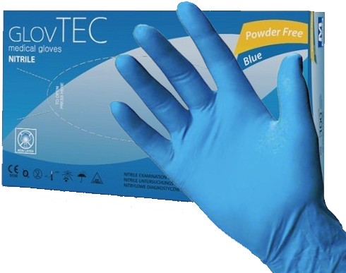 

Rękawice Diagnostyczne Nitrylowe 100SZT Glovtec L