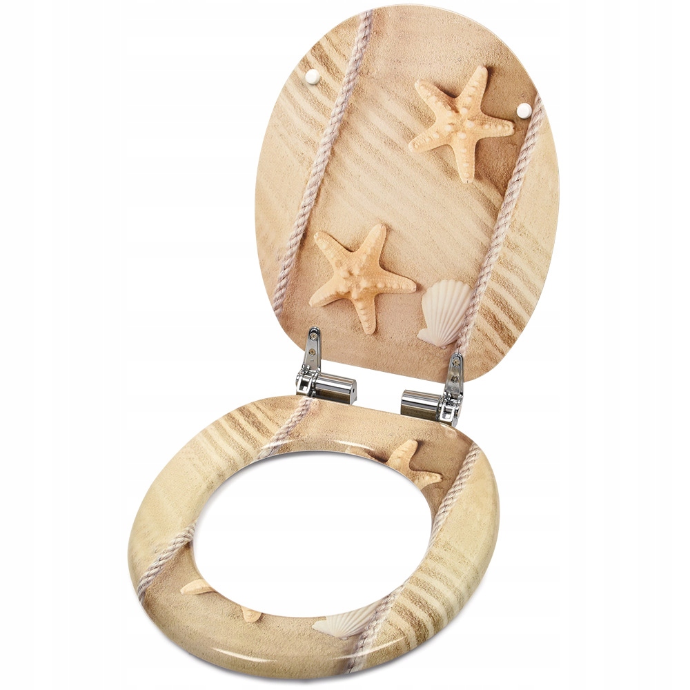 DESKA WC SEDESOWA KLOZETOWA TOALETOWA WOLNOOPADAJACA UNIWERSALNA MDF Kod producenta F176