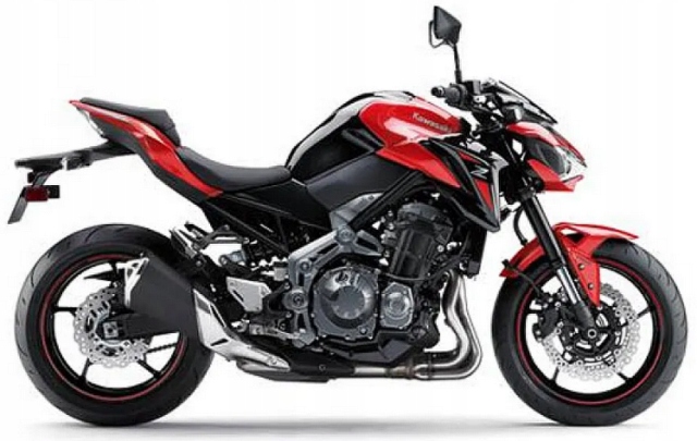 Samolepky Juula Do Kawasaki Z Roku 900 2017-2018 Červené A5