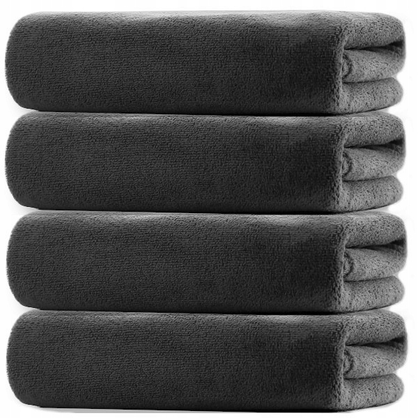 KOMPLET 4X RĘCZNIKÓW Z MIKROFIBRY KĄPIELOWE 70X140