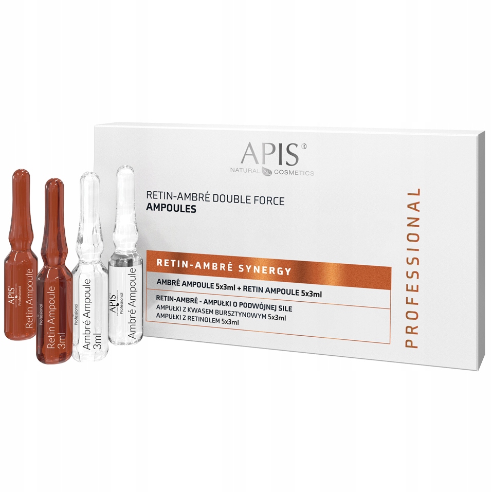 Apis Retin-Ambre Synergy Dvojitá síla ampulky Kyselina jantarová Retinol