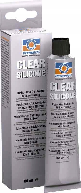 Uszczelniacz Silikonowy 85G Przeźroczysty Od -54°C Do 204°C Permatex
