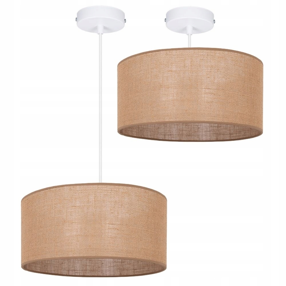 Závěsná Lampa 1PL Stropní Stínidlo Juta 40 CM