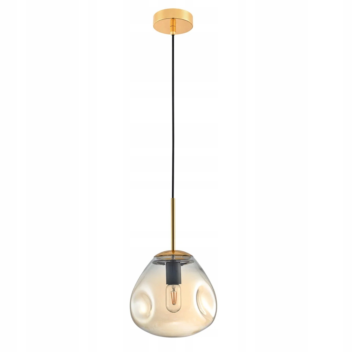 Italux Závěsná lampa Fellet Zlatá 25 cm, 1xE27, IP20, Moderní