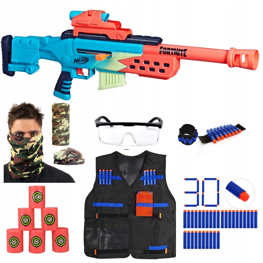 Nerf Fortnite トイガンセット NERF FORTNITE ナーフ トイガンセット 赤・黄色・スコープ付き