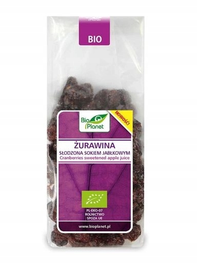 3x Bio Planet Brusinky slazené jablečným džusem Bio 100 g