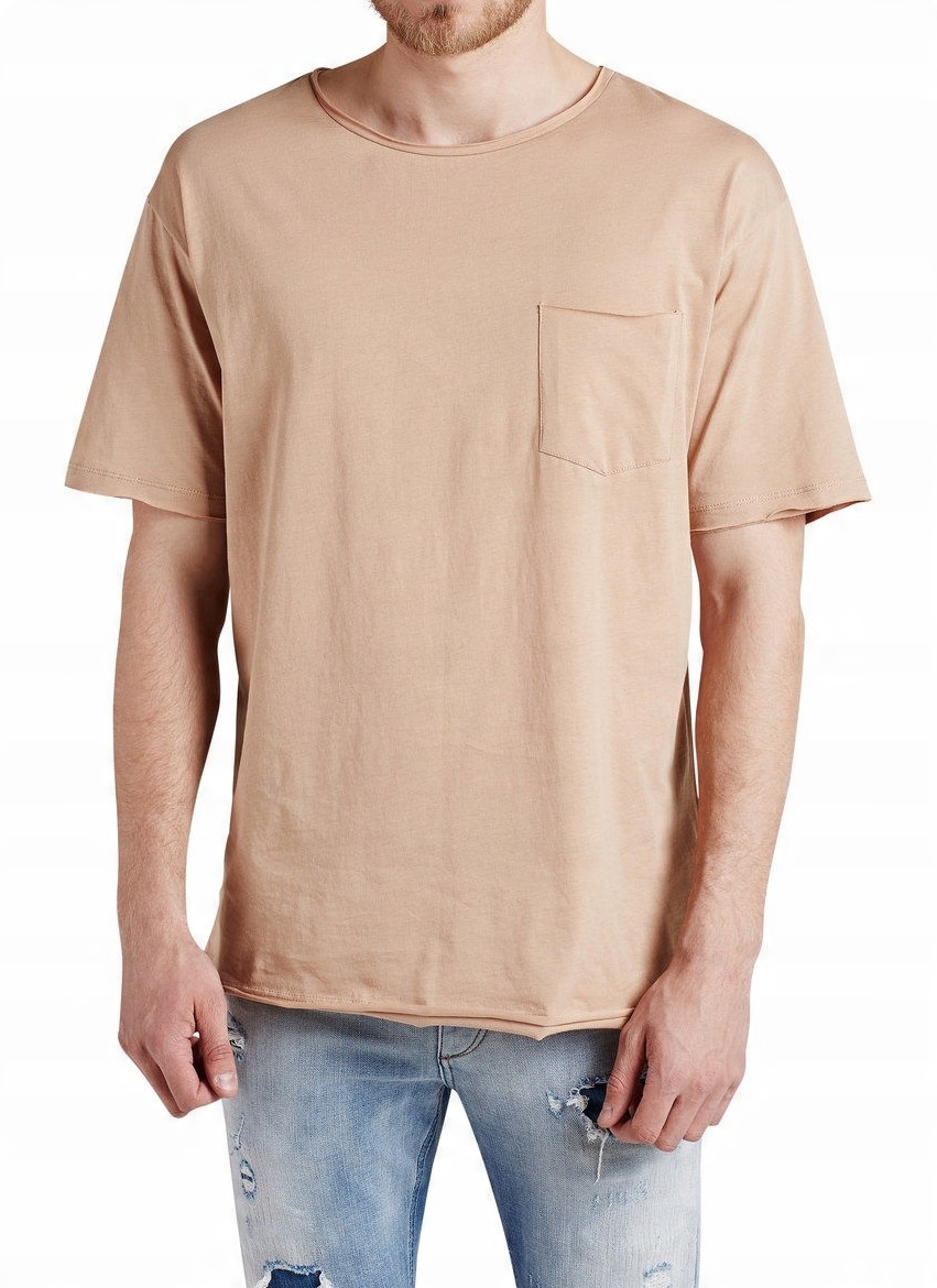 

Oversize koszulka Duża dekolt Jack Jones beżowa L