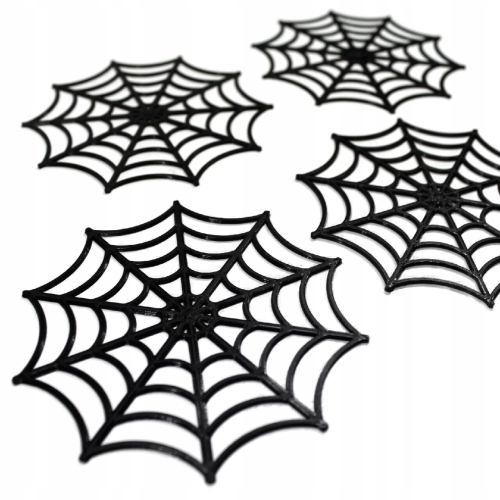 Podložky pod talíře, halloweenské nádobí, dekorace stolu, pavučina