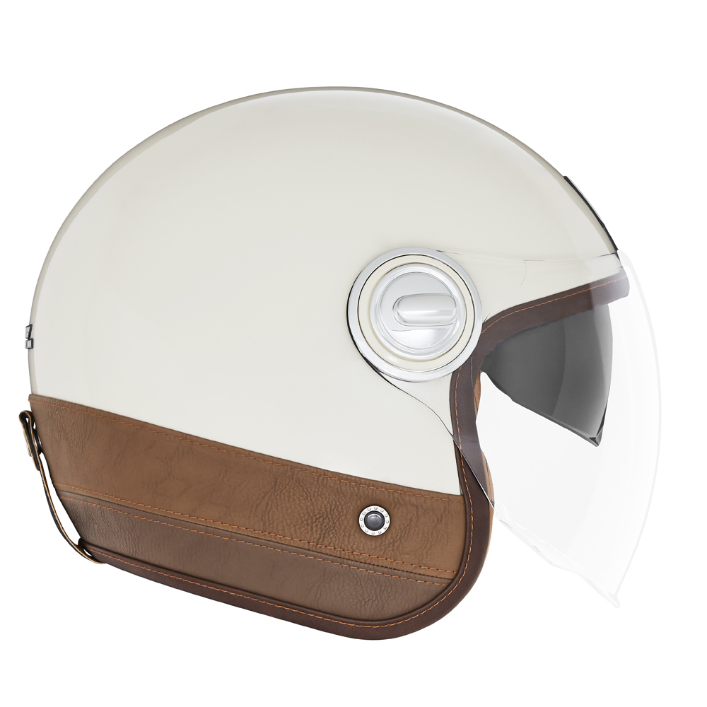 Nox Kask Otwarty Jet Nox NP105 Heritage Leather Cream Brown S