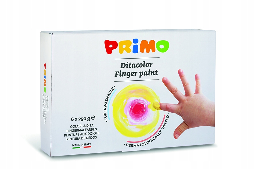 

Farby do malowania palcami 6x250g