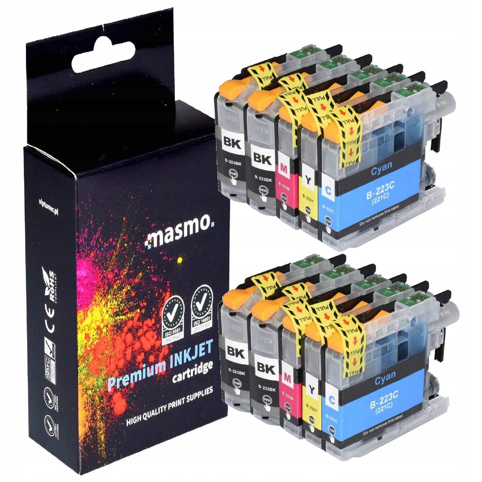 10 x Inkoust Pro Brother LC223 DCP-J4120DW DCP-J562DW