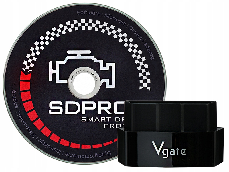 

Fiat interfejs iCar3 Vgate Bt OBD2 + Pl Sdprog