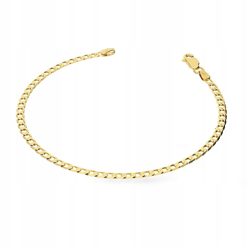 Zlatý náramek Pancíř 3mm 585 14K, Žluté zlato, Hmotnost 2.80 g