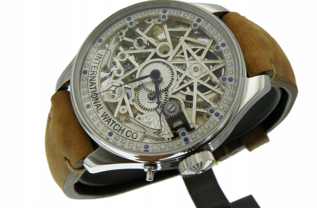 IWC SCHAFFHAUSEN SKELETON PIĘKNA PASÓWKA Cal.52 1890 ROK
