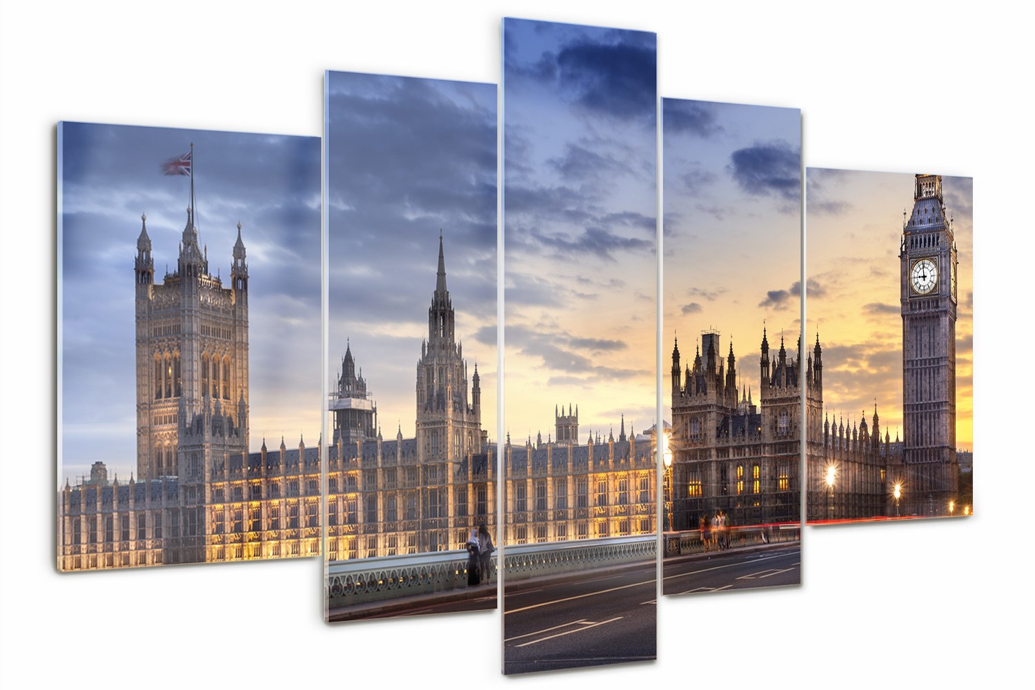 

Obraz szklany tryptyk do sypialni Big Ben Londyn