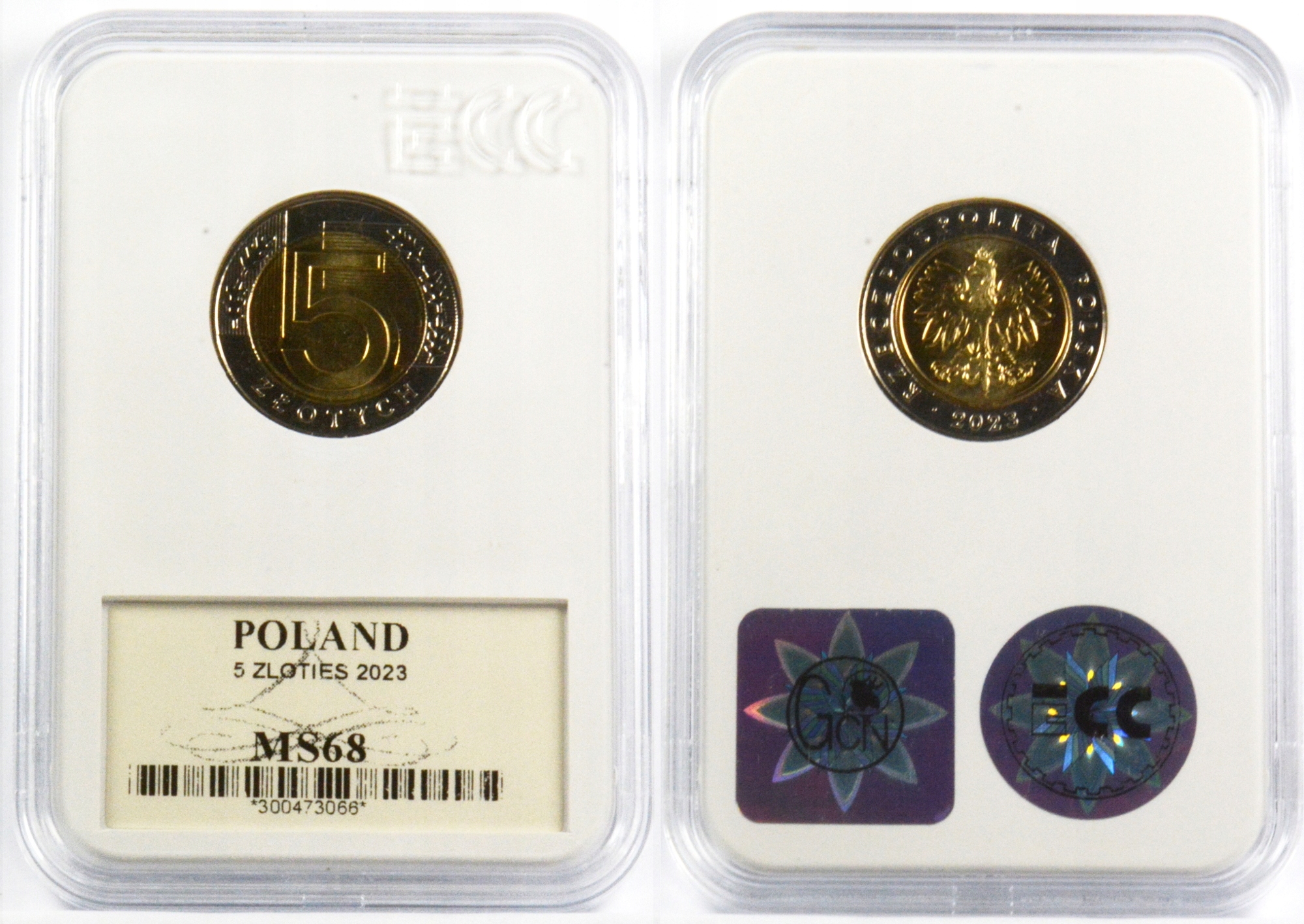 5 ZŁOTYCH 2023 MS68 9.04