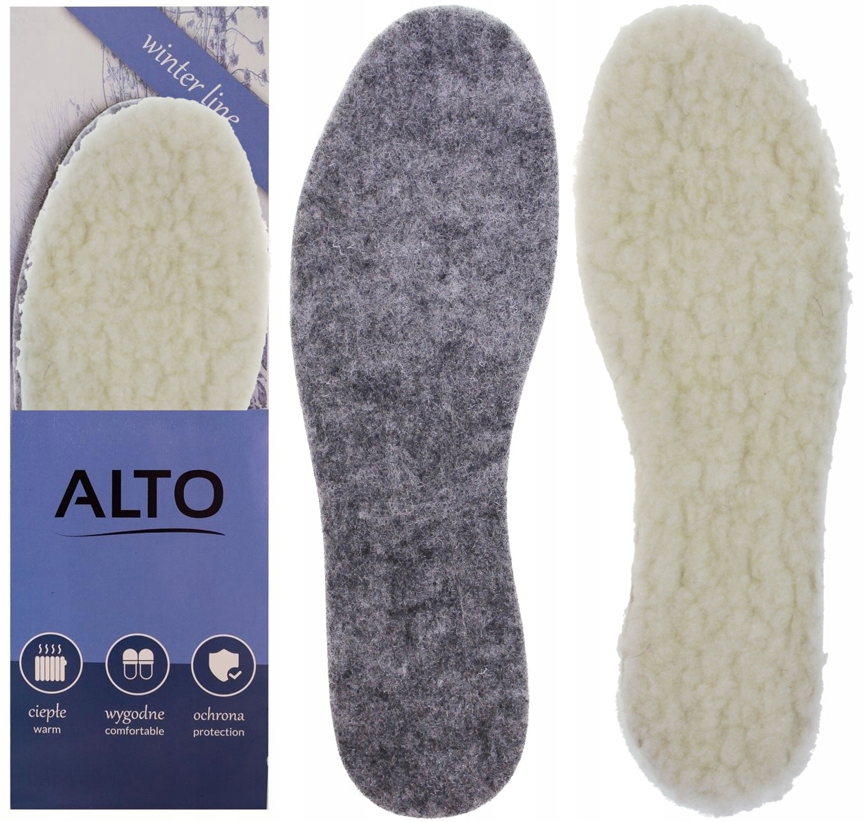 WKŁADKI DO BUTÓW ZIMOWE FILCOWE WEŁNA OWCZA r. 36