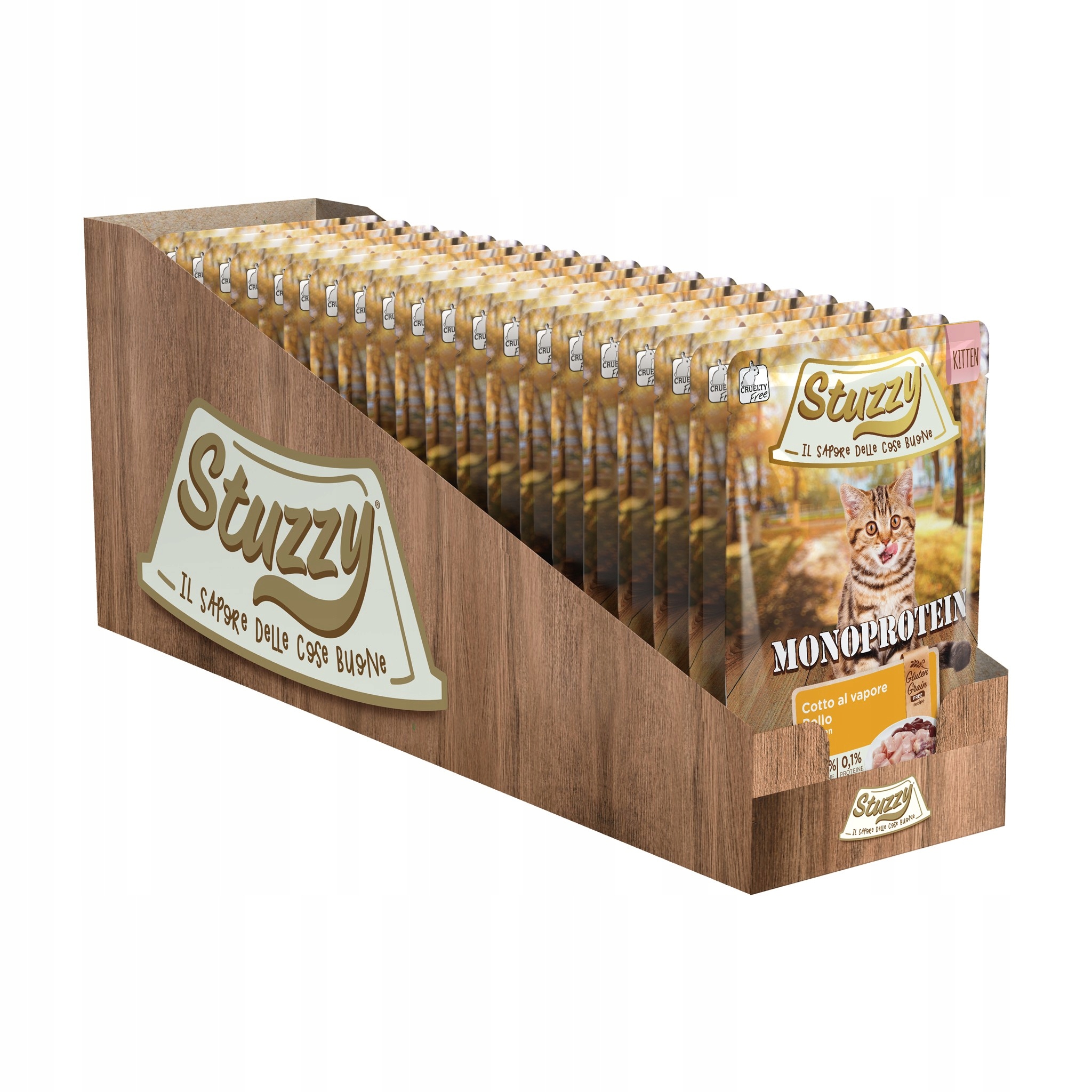 Levně Stuzzy Monoprotein Krmivo Vlhké pro koťata Čerstvé kuře Svařovací 20x85 g