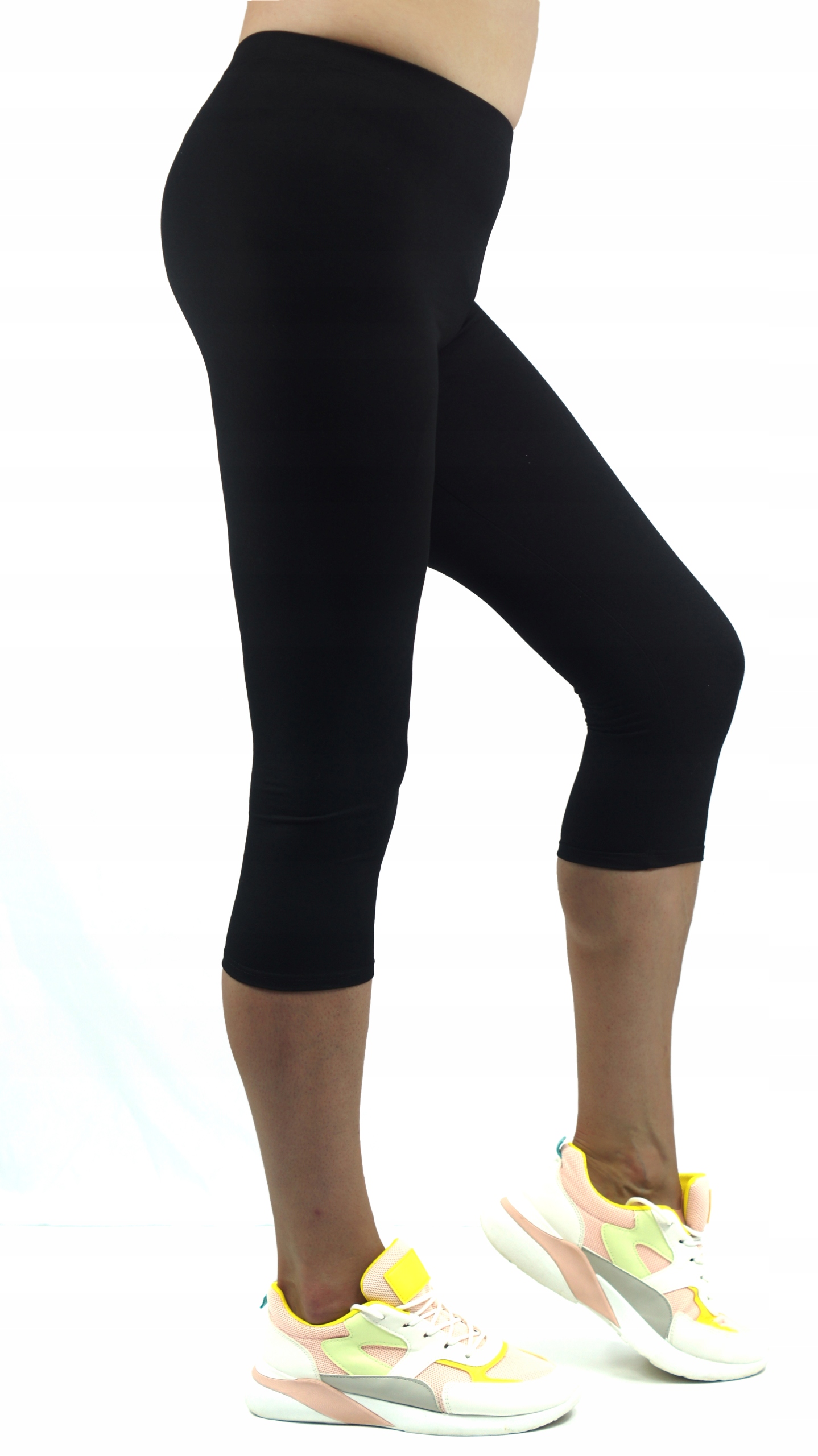 LEGGINSY RYBACZKI Bawełniane 3/4 R02 CZ r.S/M Rozmiar S/M