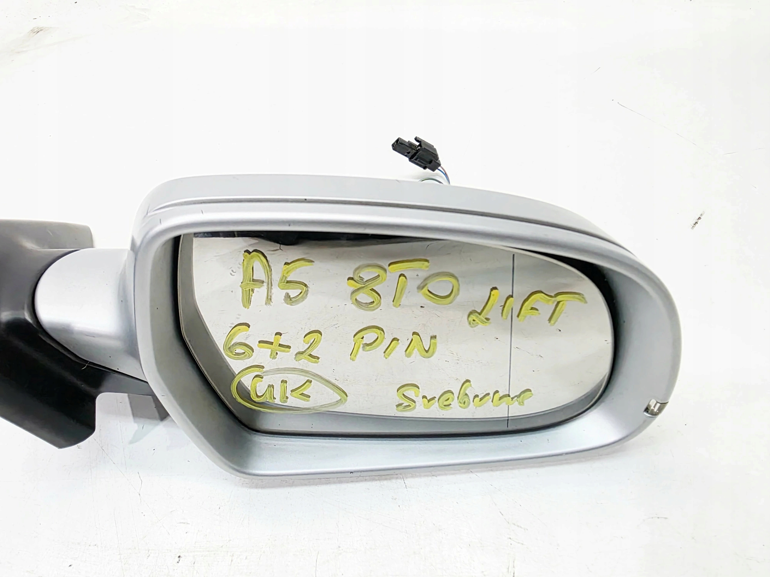 mirror exterior right AUDI A5 8T0 LIFT COUPE silver 6+2 PIN UK