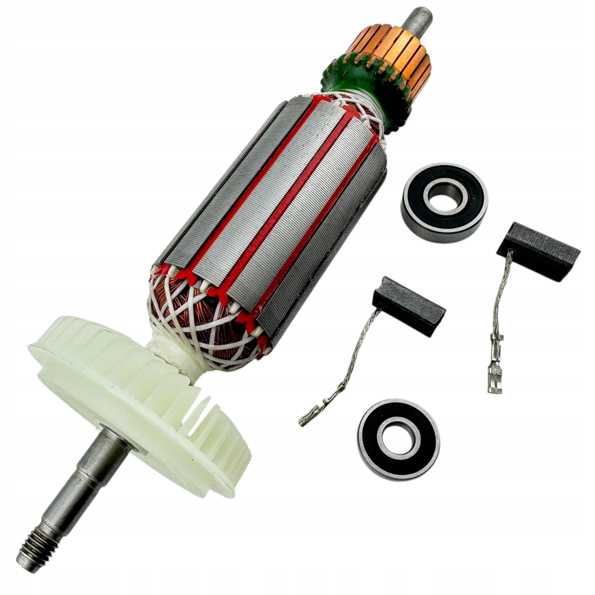 Rotor Bosch GWS15-125 GWS17-125 Cit Cip Inox, ložiska kartáče 1607000V36