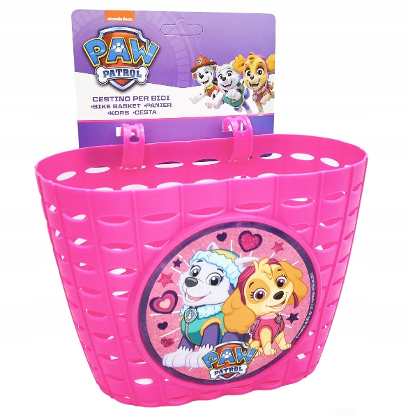 ZESTAW KOSZYK NA ROWER HULAJNOGĘ + DZWONEK ROWEROWY DLA DZIECI PSI PATROL Kod producenta 1-KOS064
