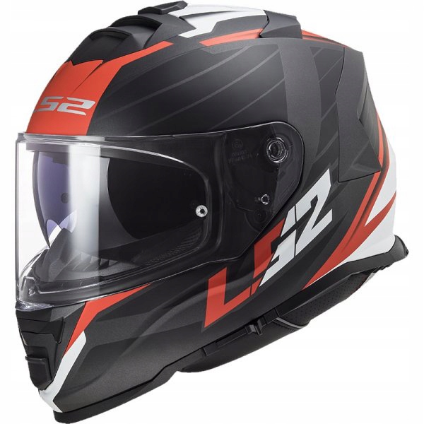 KASK LS2 FF800 STORM NERVE MATT BLACK RED XXXL