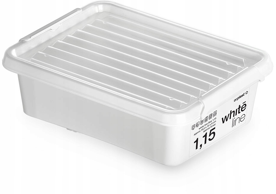 

Moxom 1212 Pojemnik Z Pokrywką Pudełko Białe 1,15L