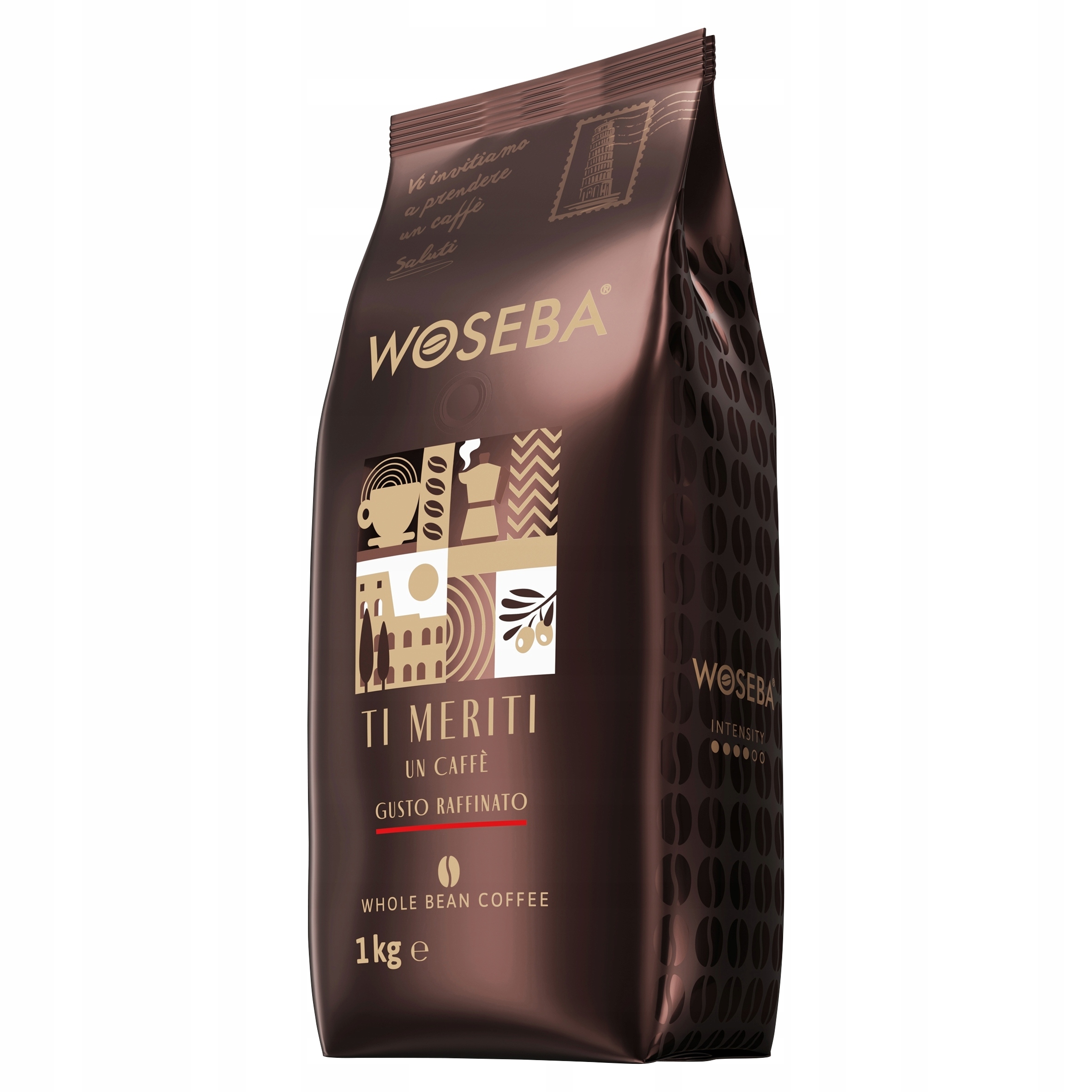 Levně Káva zrnková Woseba Ti Meriti Caffè Gusto Raffinato zrnková 1 kg 1000 g