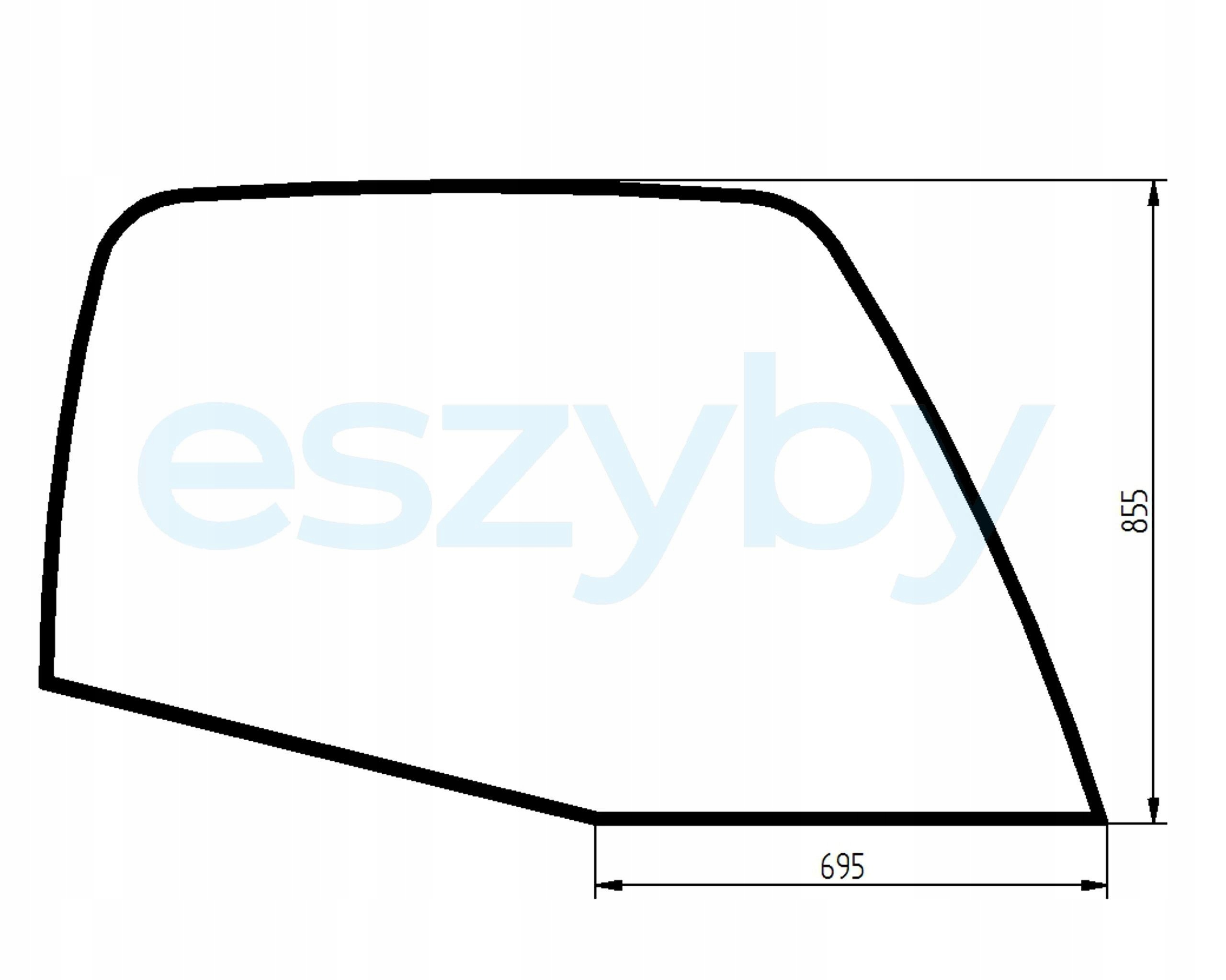 sklo teleskopický nakladač Manitou boční 601327