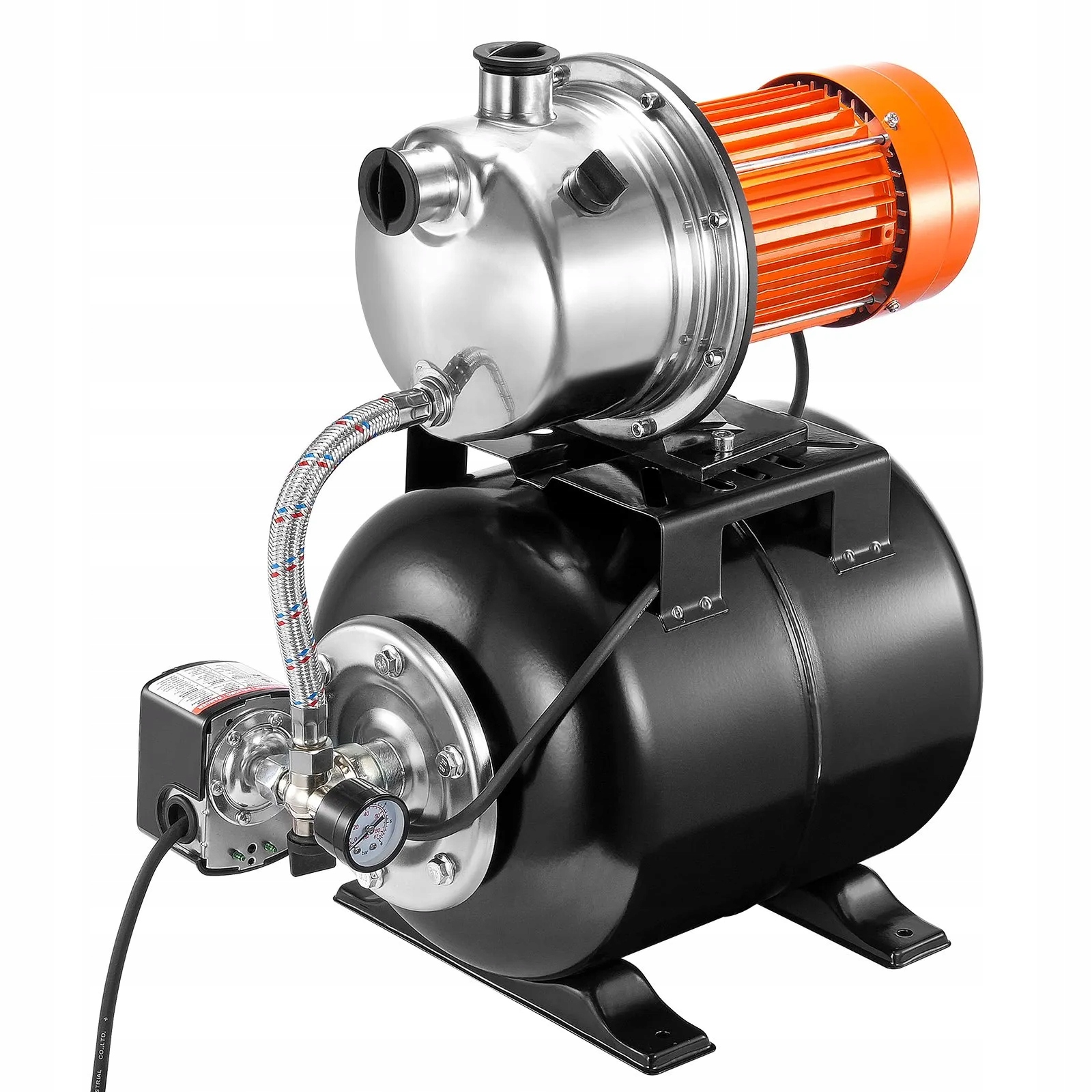 Hydroforová pumpa 1.6HP 19L s ocelovou nádrží, automatické zavlažování