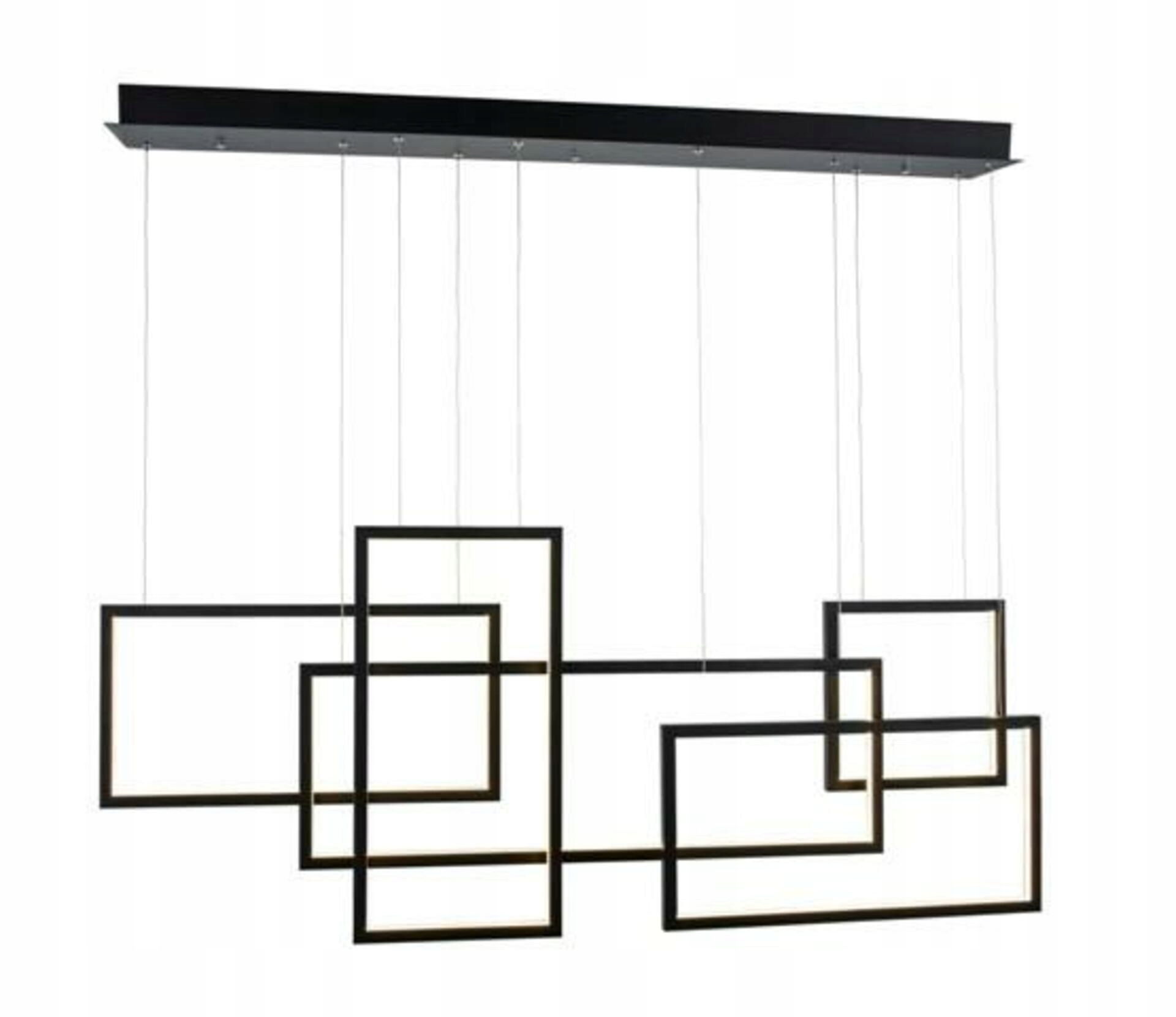 Led Závesné svietidlo AZzardo Quadratus black AZ2850 105W 6500lm 3000K IP20