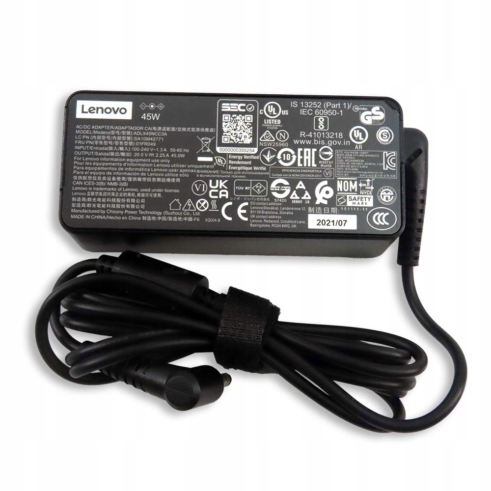 Zasilacz Lenovo 45W 20V 2,25A 4,0x1,7mm (01FR049)