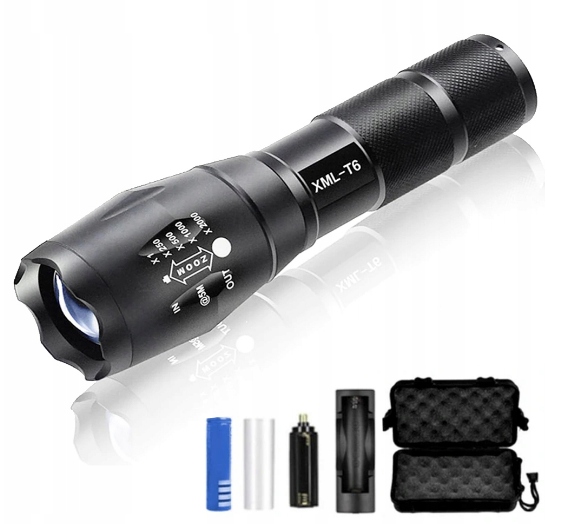 

Latarka Policyjna Taktyczna Led Cree XML-T6 Zoom