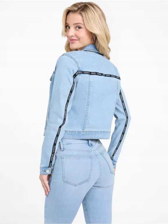 Guess dámská džínová bunda Eco Camilia světle modrá S