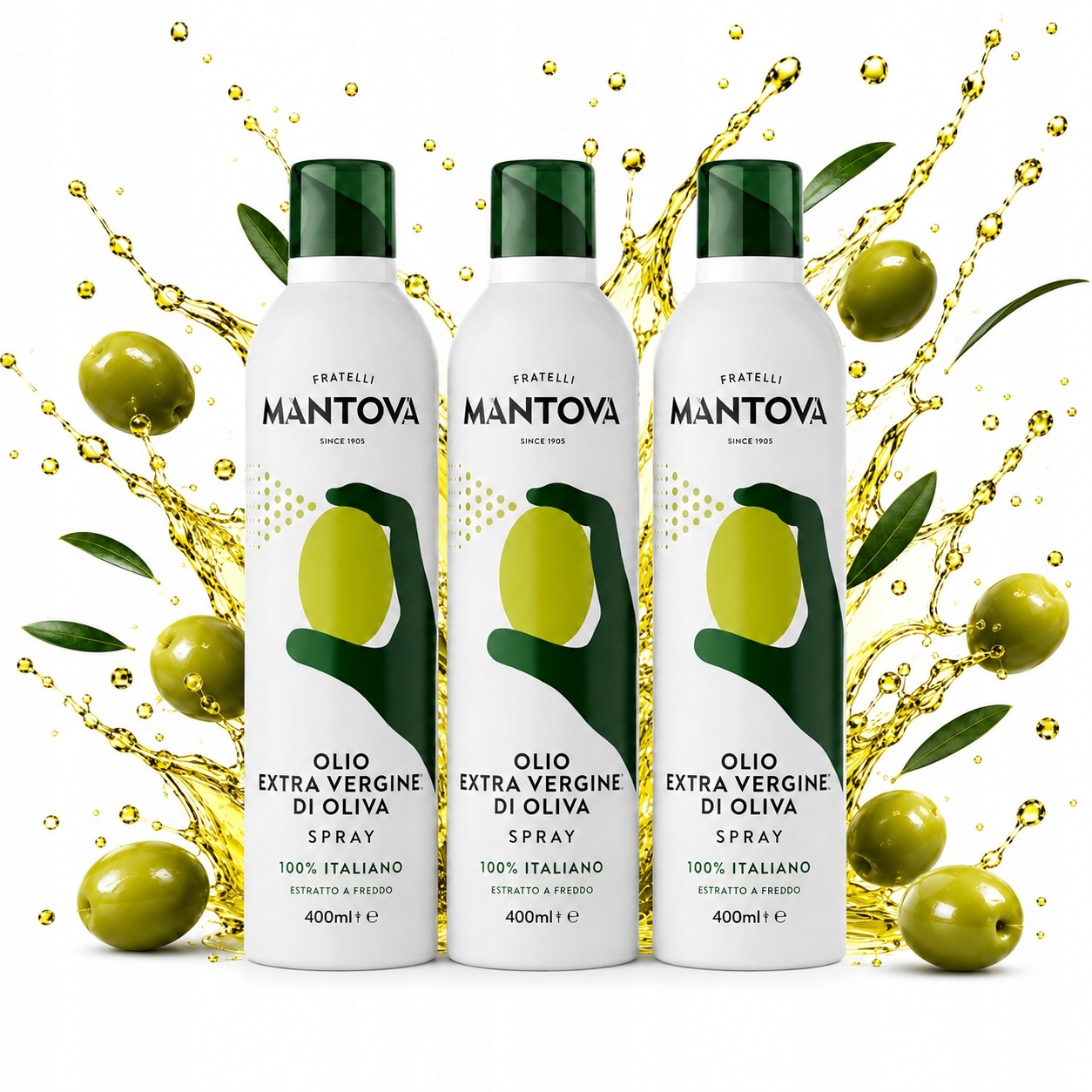 Extra panenský olivový olej Mantova Spray 200 Ml Sprayleggero 100% přírodní