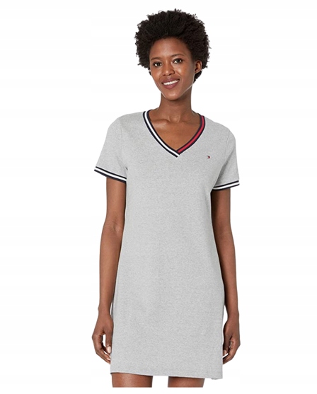Tommy Hilfiger dámské Short Sleeve šaty šedé S