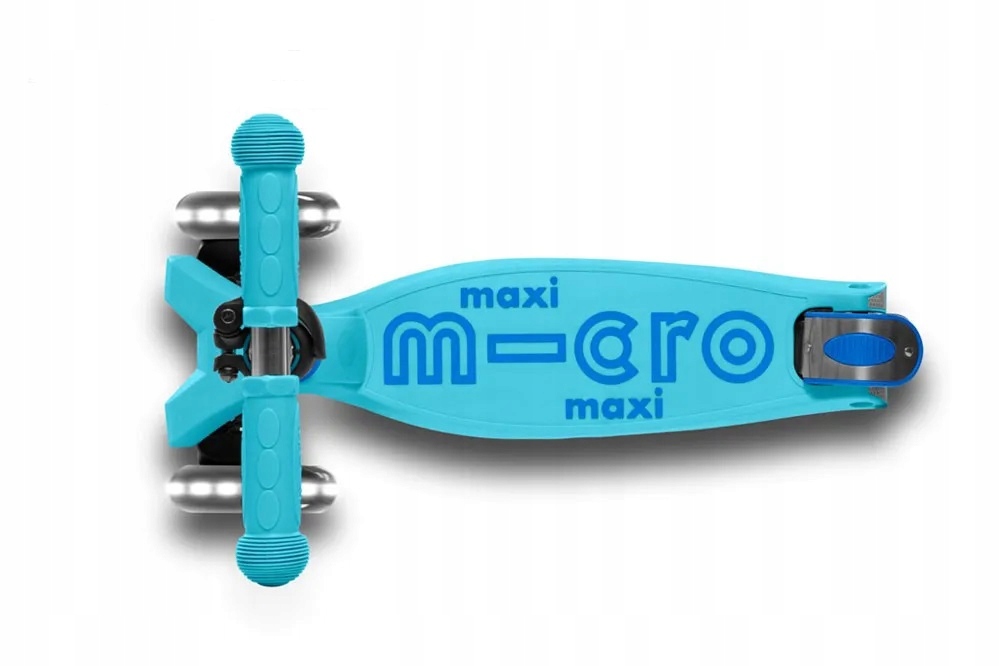 HULAJNOGA MAXI MICRO DELUXE LED BRIGHT BLUE FOLDABLE SKŁADANA MMD092 Kolor niebieski