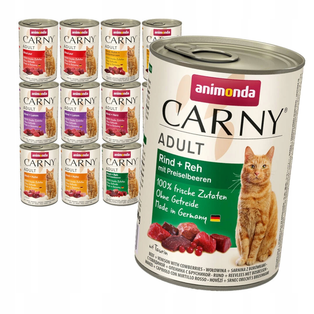 Levně Animonda Carny Adult 12x400g Mokré Krmivo Pro Kočky Mix Chutí bez ryb