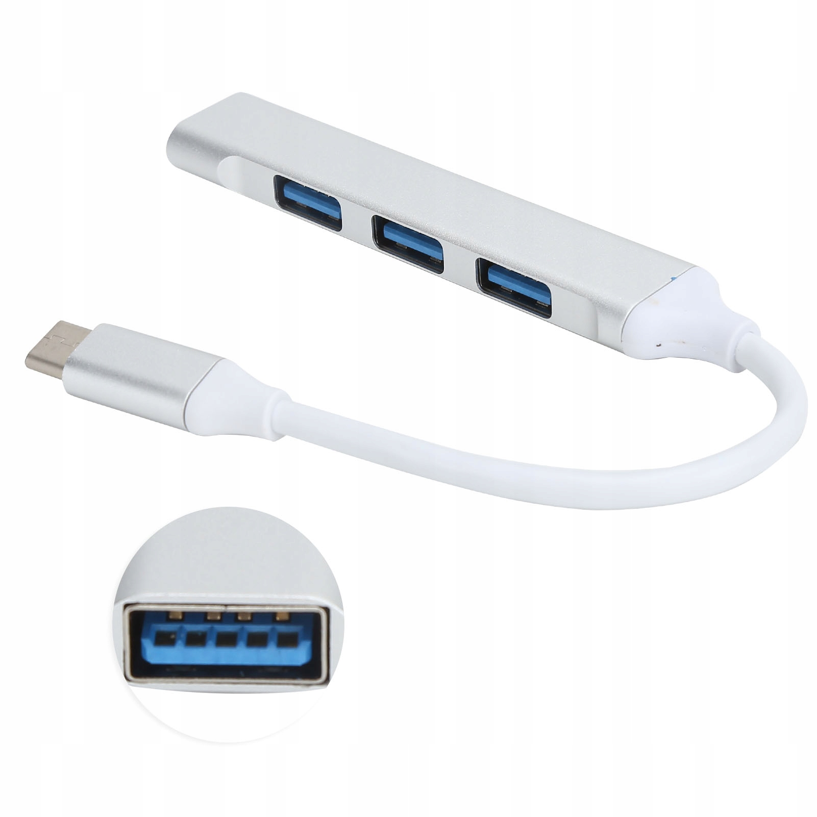 Hub doku USB 3.0 4-portowy typu C do telefonu i komputera