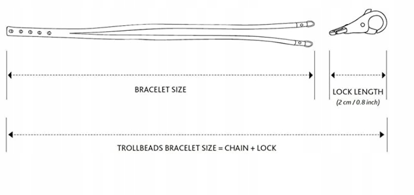 TROLLBEADS BRANSOLETKA DAMSKA SKÓRZANA RZEMYK 36CM Rodzaj Wyrób jubilerski