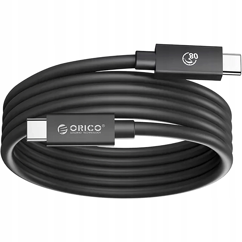 Kabel Thunderbolt 5, Orico 80 Gb/s pro napájení, přenos dat 240 W, 1.5 m